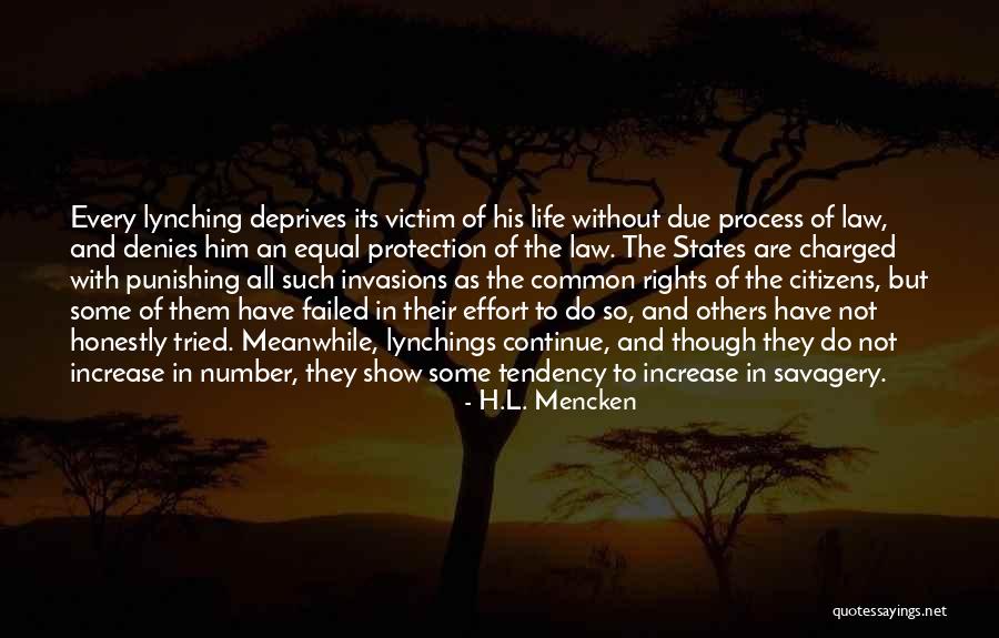 Due Process Quotes By H.L. Mencken