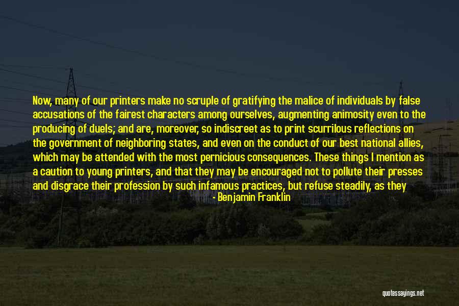 Duels Quotes By Benjamin Franklin