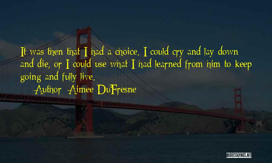 Dufresne Quotes By Aimee DuFresne