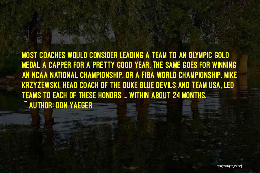 Duke Blue Devils Quotes By Don Yaeger