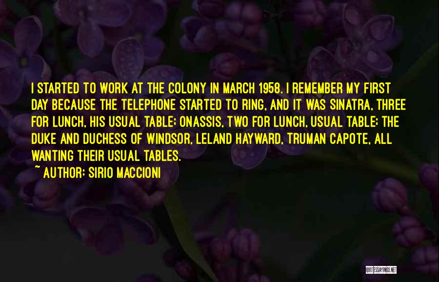 Duke Windsor Quotes By Sirio Maccioni