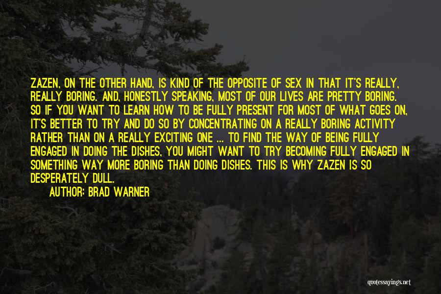 Dull And Boring Quotes By Brad Warner