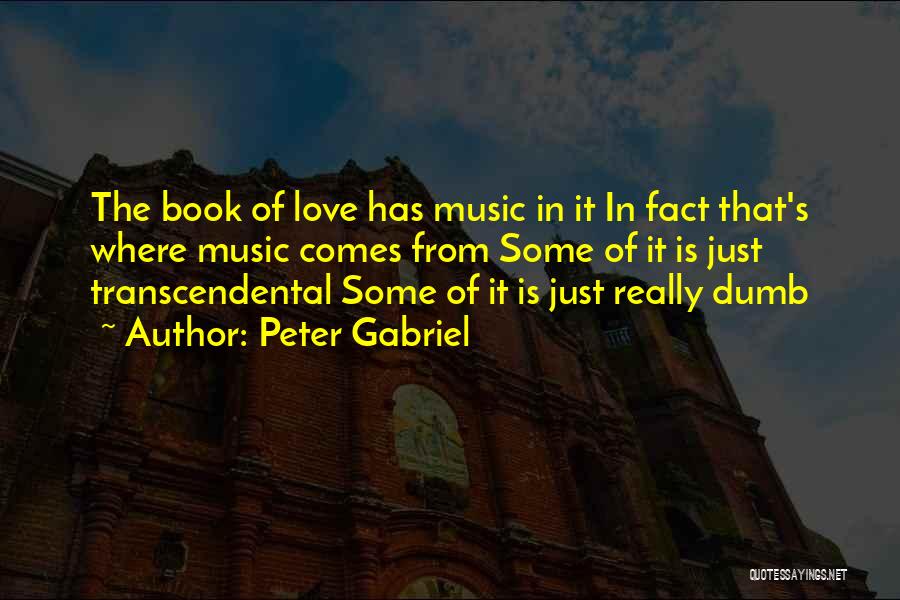 Dumb Love Quotes By Peter Gabriel