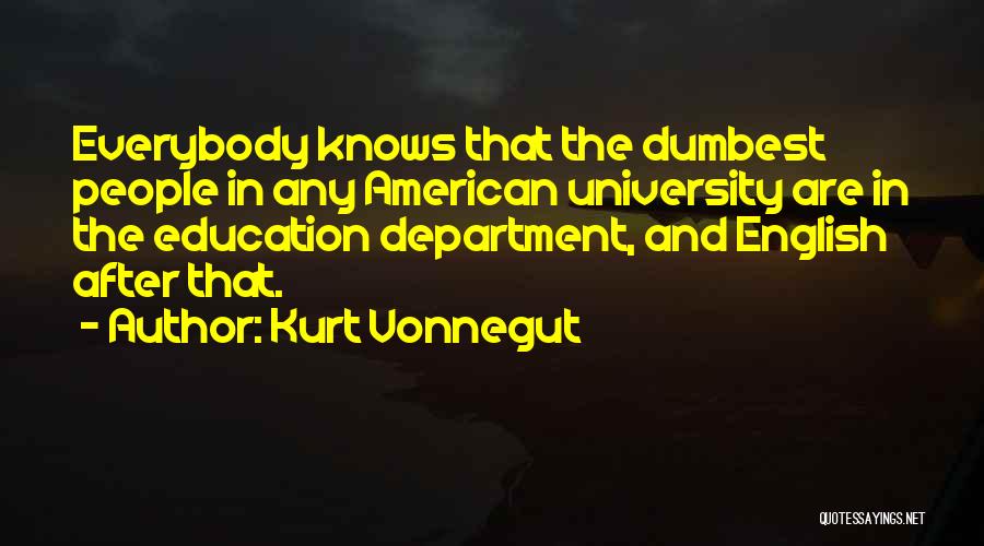 Dumbest Quotes By Kurt Vonnegut