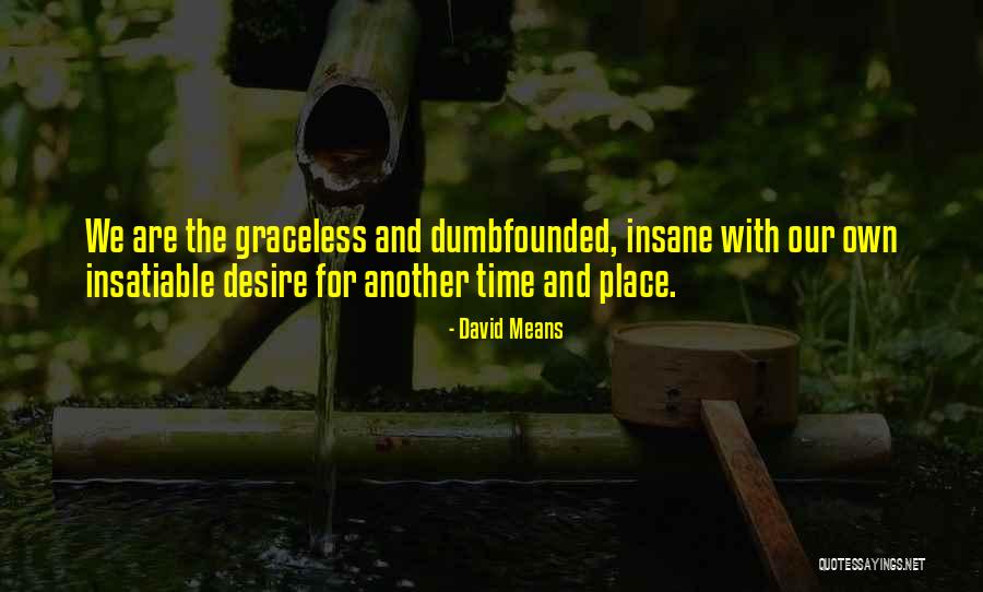 Dumbfounded Quotes By David Means