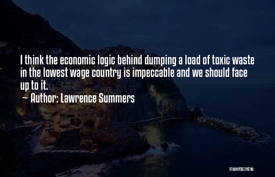 Dumping Quotes By Lawrence Summers