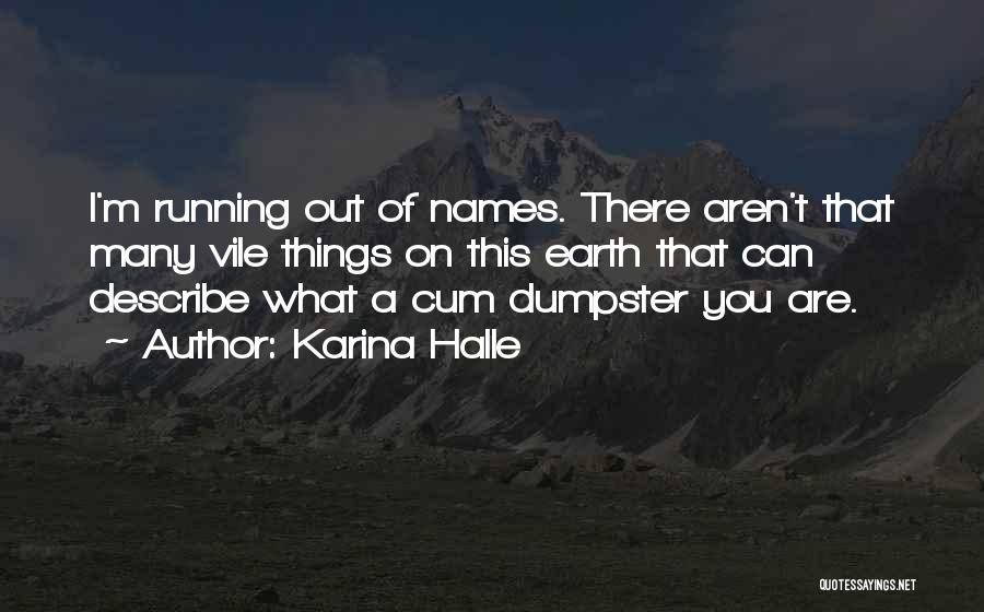 Dumpster Quotes By Karina Halle