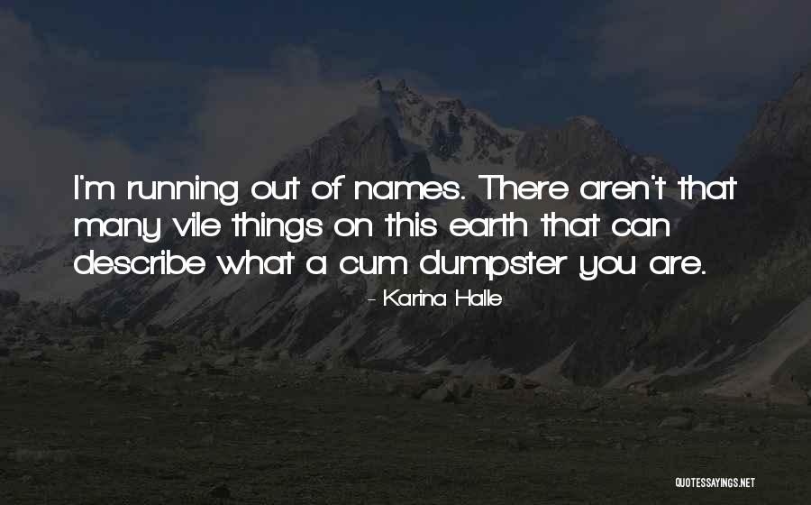 Dumpster Quotes By Karina Halle