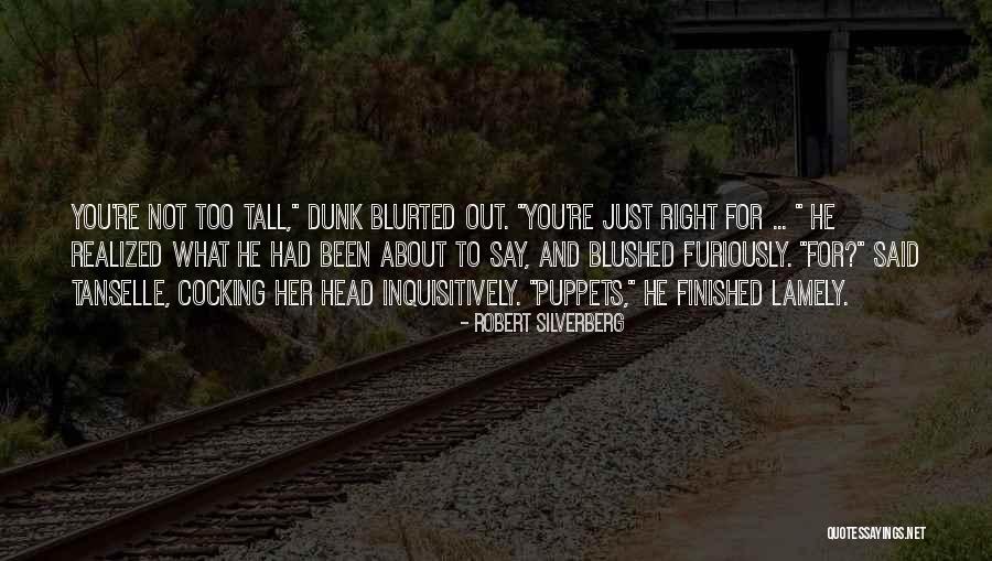 Dunk Quotes By Robert Silverberg Dunk Quotes By Robert Silverberg