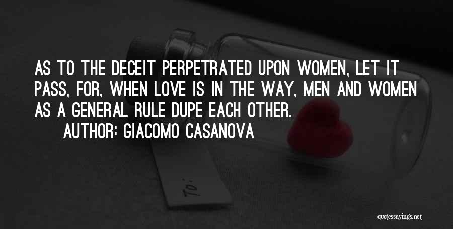 Dupe Quotes By Giacomo Casanova