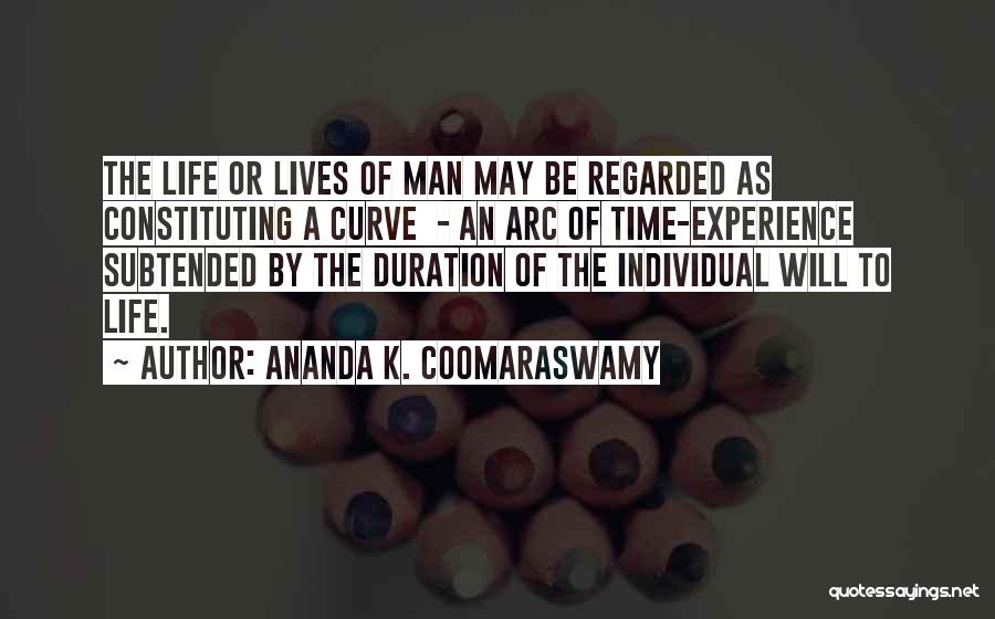 Duration Of Life Quotes By Ananda K. Coomaraswamy