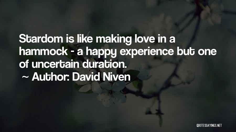 Duration Quotes By David Niven