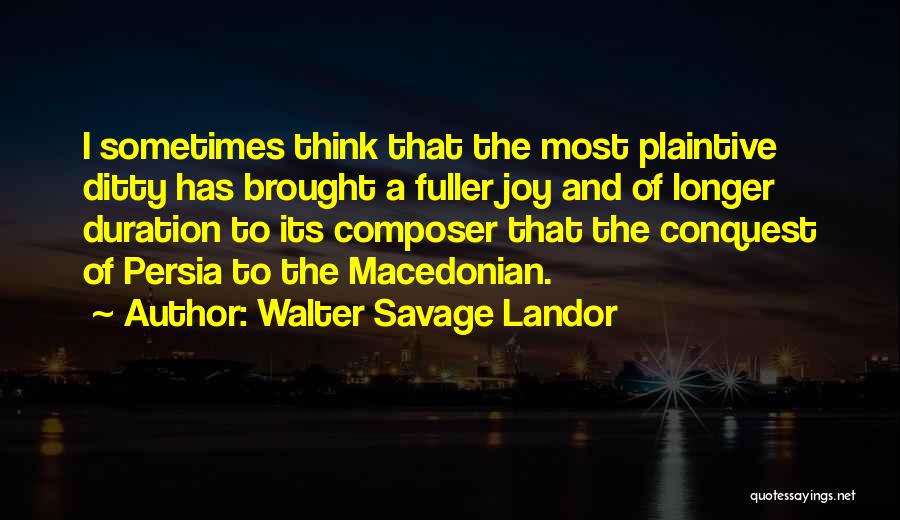 Duration Quotes By Walter Savage Landor