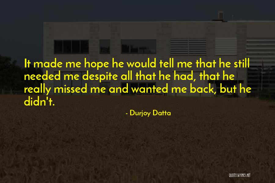 Durjoy Datta Quotes 2091712