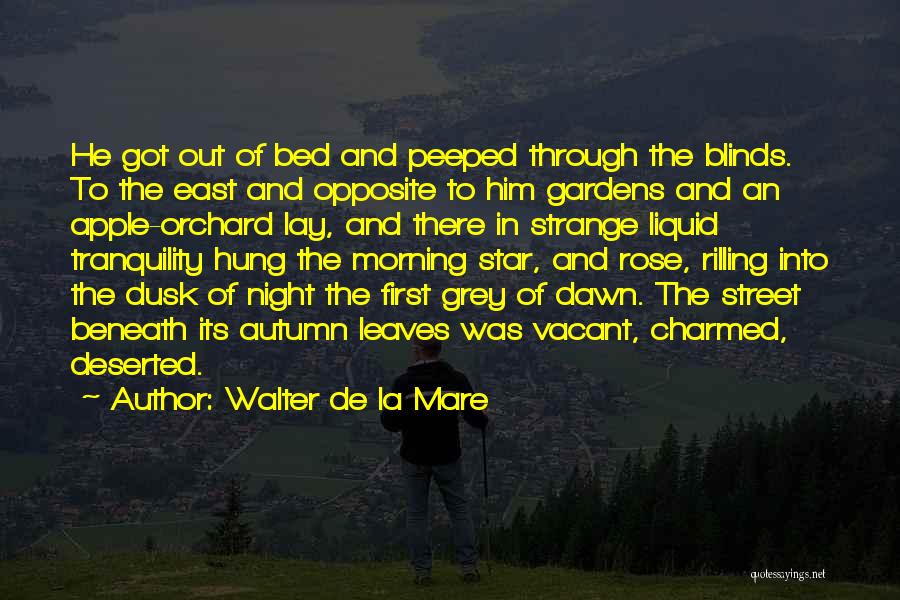 Dusk Quotes By Walter De La Mare