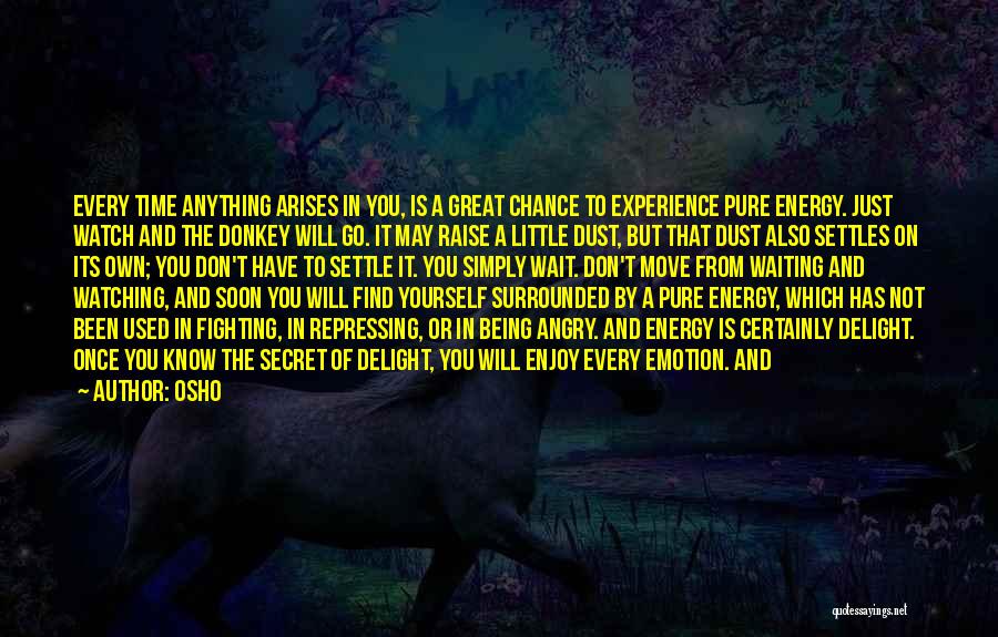 Dust Settle Quotes By Osho