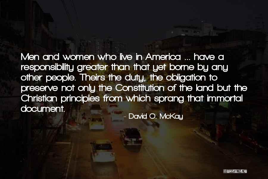 Duty And Responsibility Quotes By David O. McKay Duty And Responsibility Quotes By David O. McKay