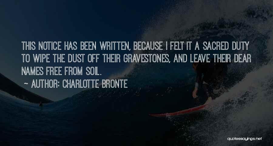 Duty Free Quotes By Charlotte Bronte