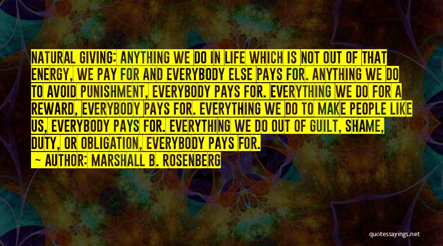 Duty Obligation Quotes By Marshall B. Rosenberg