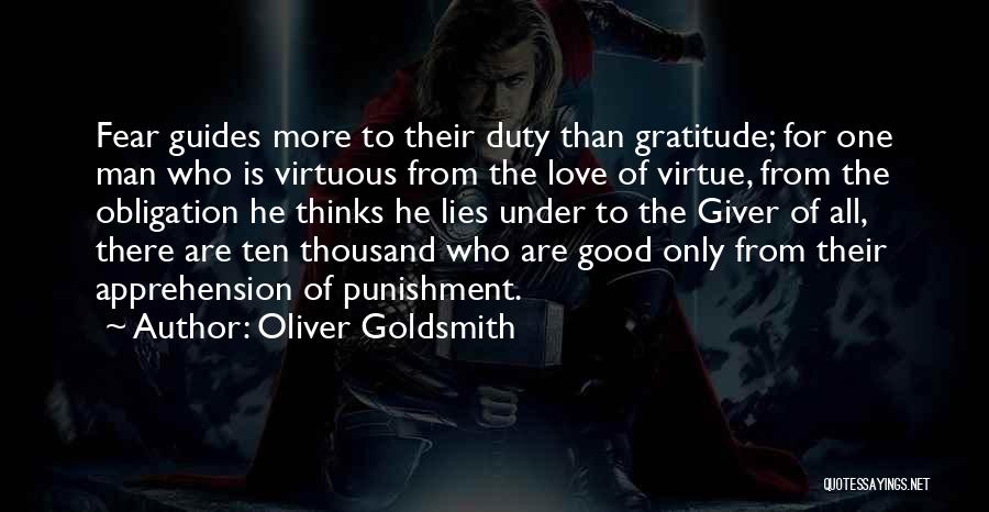 Duty Obligation Quotes By Oliver Goldsmith