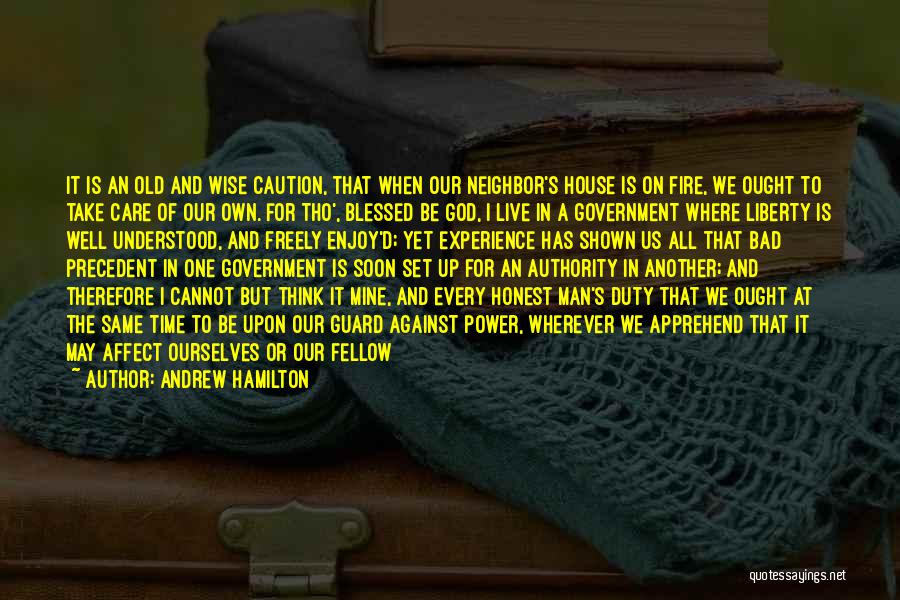 Duty To God Quotes By Andrew Hamilton