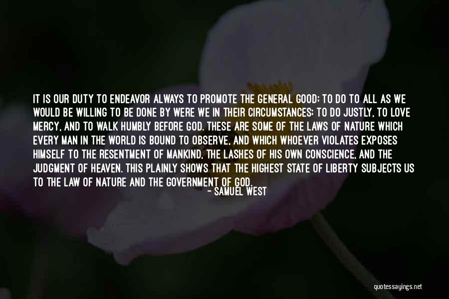 Duty To God Quotes By Samuel West Duty To God Quotes By Samuel West