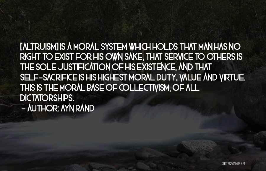 Duty To Service Quotes By Ayn Rand