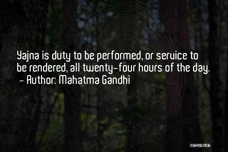 Duty To Service Quotes By Mahatma Gandhi