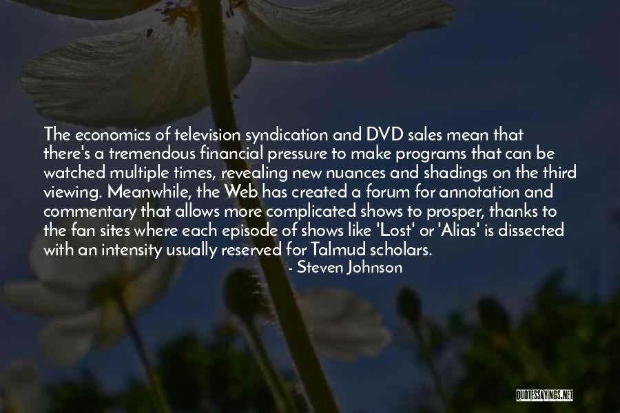 Dvd Quotes By Steven Johnson Dvd Quotes By Steven Johnson