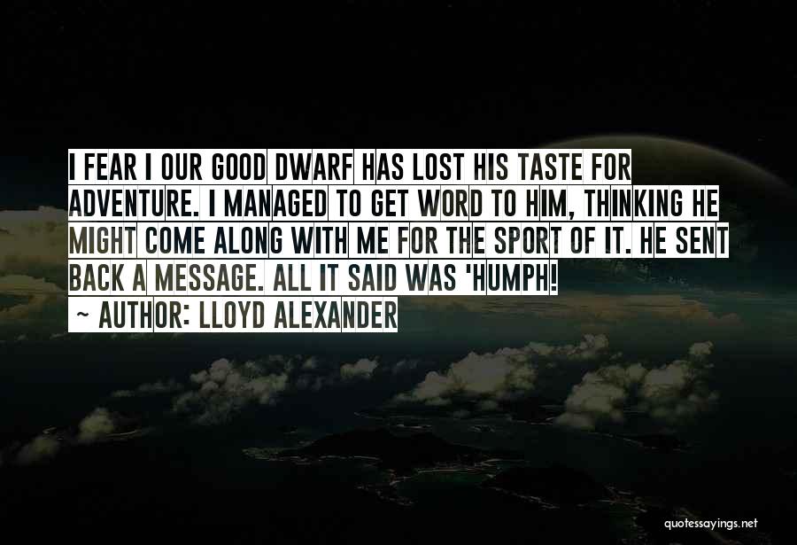 Dwarf Quotes By Lloyd Alexander