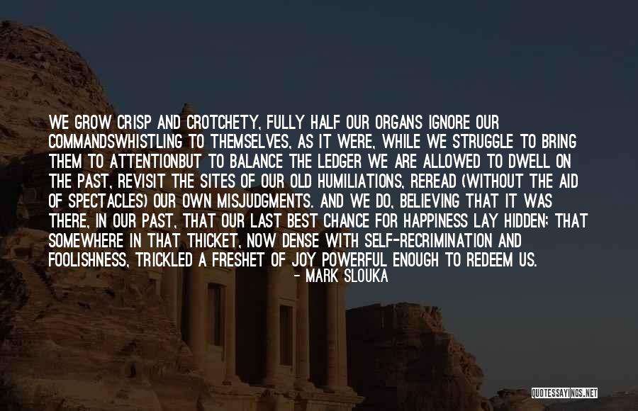 Dwell On The Past Quotes By Mark Slouka Dwell On The Past Quotes By Mark Slouka