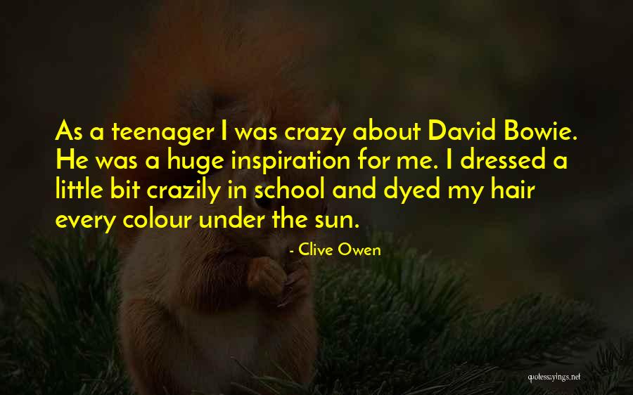 Dyed Hair Quotes By Clive Owen