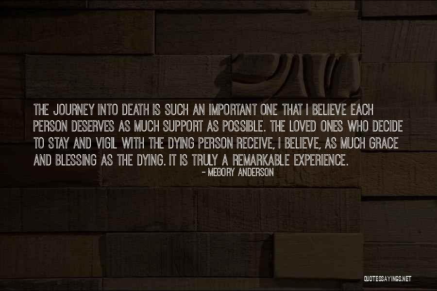 Dying And Death Quotes By Megory Anderson