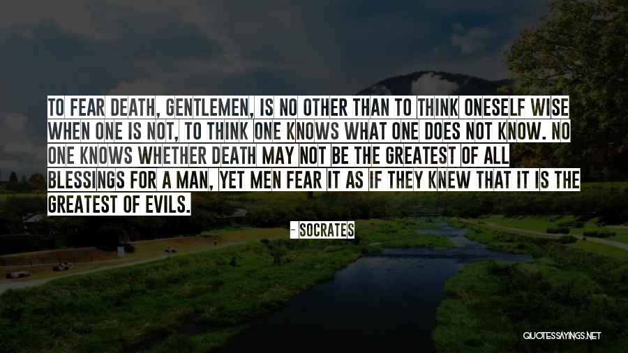 Dying And Death Quotes By Socrates