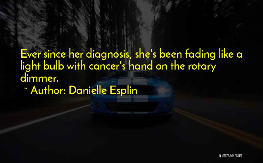 Dying Cancer Quotes By Danielle Esplin