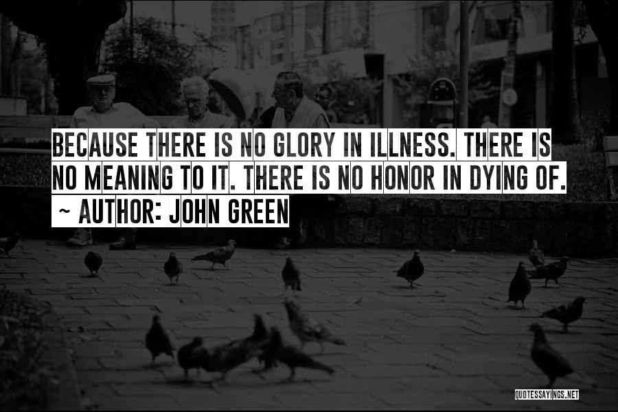 Dying Cancer Quotes By John Green