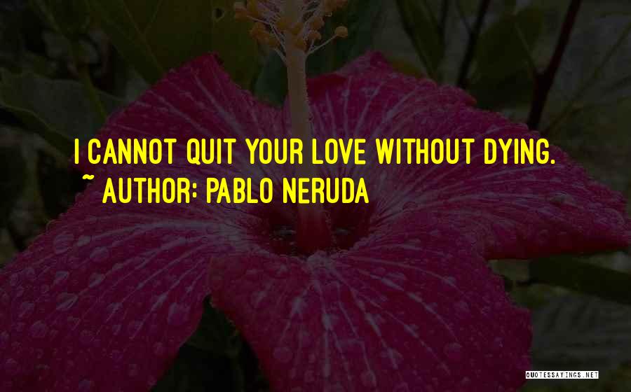 Dying Doing What You Love Quotes By Pablo Neruda