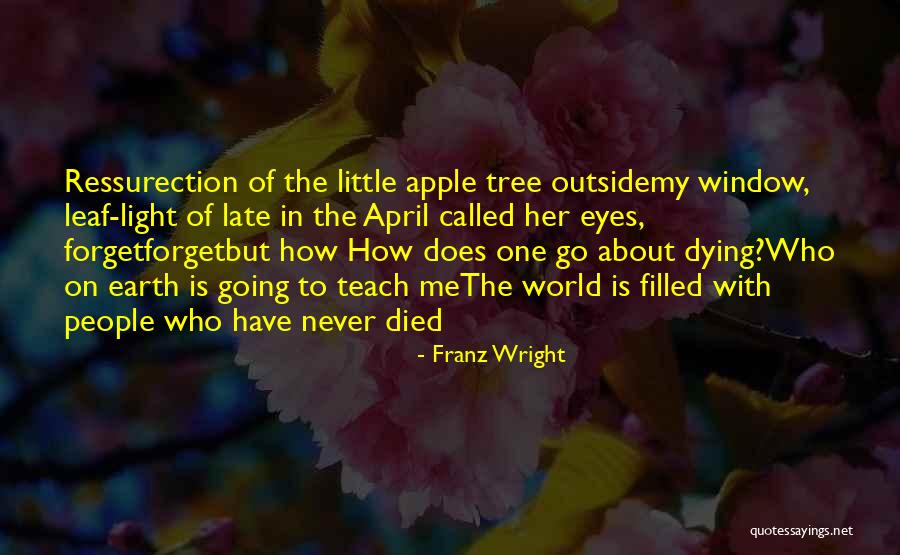Dying Earth Quotes By Franz Wright Dying Earth Quotes By Franz Wright