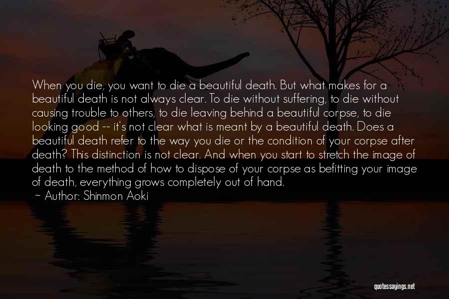 Dying For Others Quotes By Shinmon Aoki