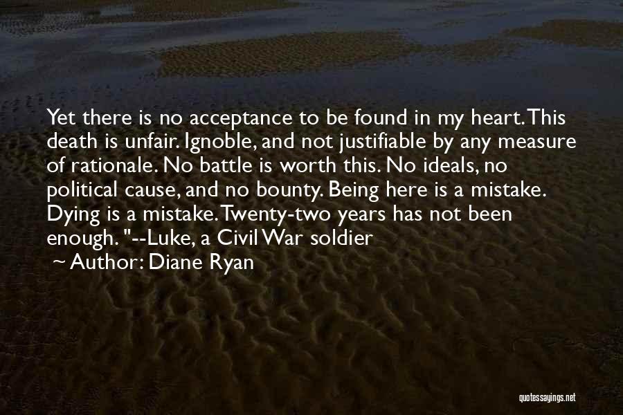 Dying In War Quotes By Diane Ryan