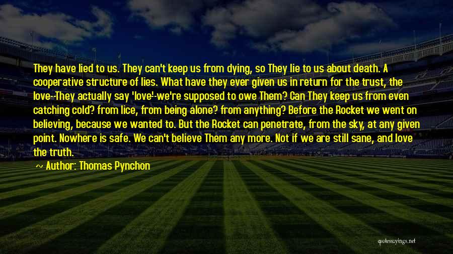 Dying In War Quotes By Thomas Pynchon