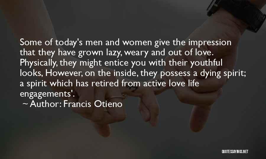 Dying Inside Quotes By Francis Otieno