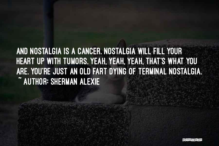 Dying Of Cancer Quotes By Sherman Alexie