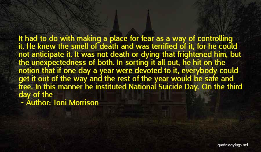 Dying Together Quotes By Toni Morrison