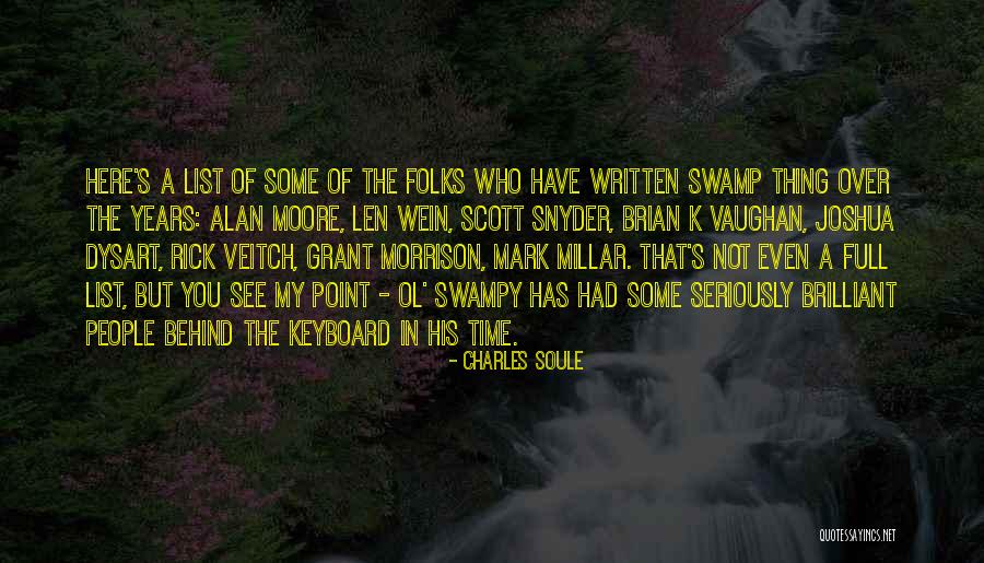 Dysart Quotes By Charles Soule Dysart Quotes By Charles Soule