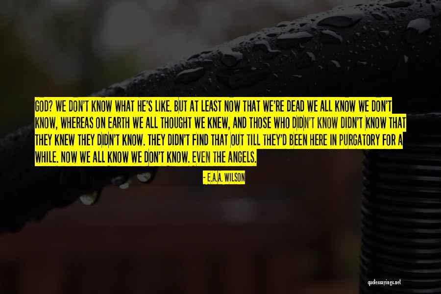 E.A.A. Wilson Quotes 860715 E.A.A. Wilson Quotes 860715