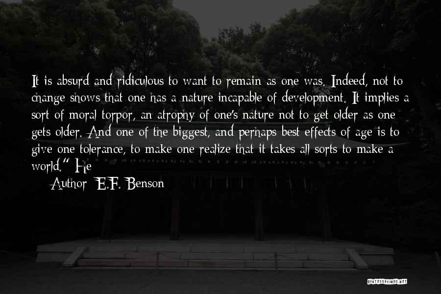 E.F. Benson Quotes 299171
