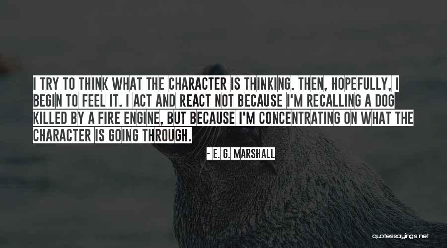 E. G. Marshall Quotes 1803704