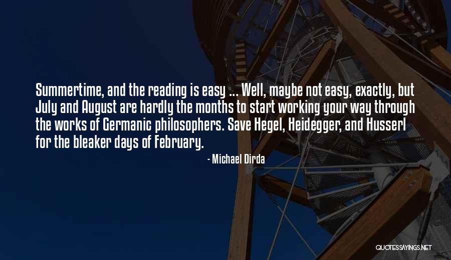 E Husserl Quotes By Michael Dirda