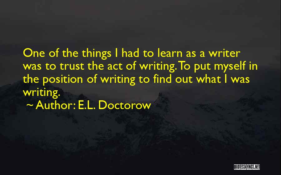 E.L. Doctorow Quotes 643374